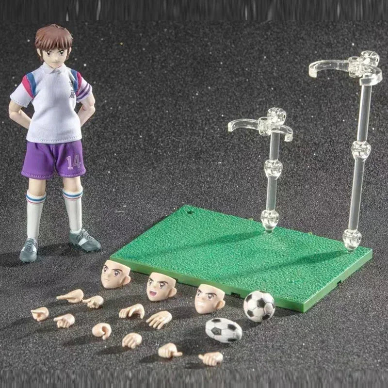 Captain Tsubasa Anime Actionfiguren Serie GT Dasin Models inklusive Genzo Wakabayashi Kojiro Hyuga Misugi Hikaru Matsuyama Ishi