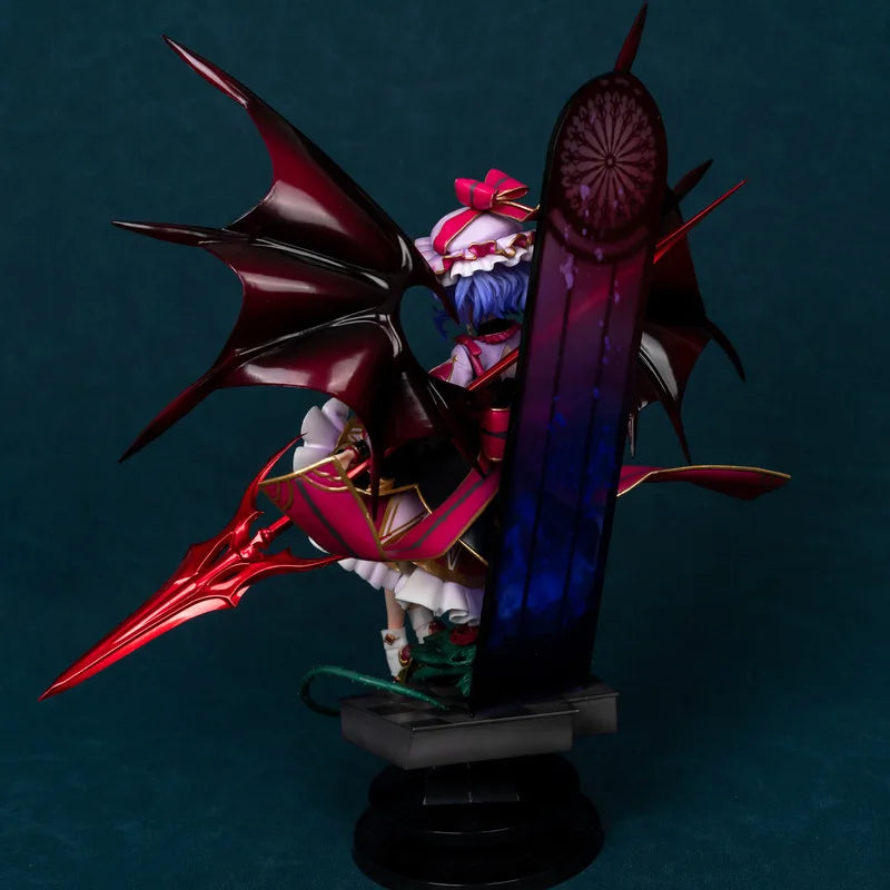 Touhou Project Remilia Scarlet Devil Lady Figurine Scarlet Devil Mansion Anime Girl Model Pc Case Ornament Christmas Presents