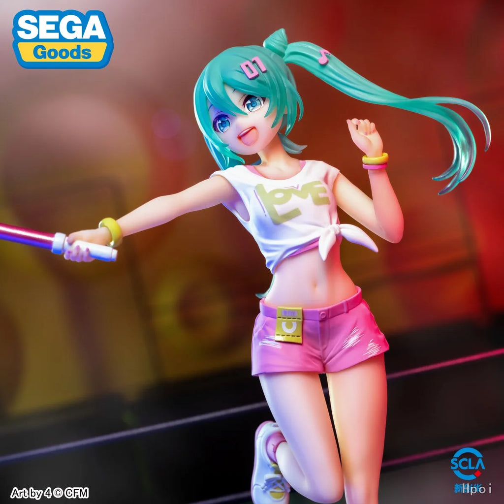 20CM Anime Hatsune Miku Figure On-Site Cheer Cheerleader Dress up Model Toy Gift Action Figure Collectible Doll Concert Support