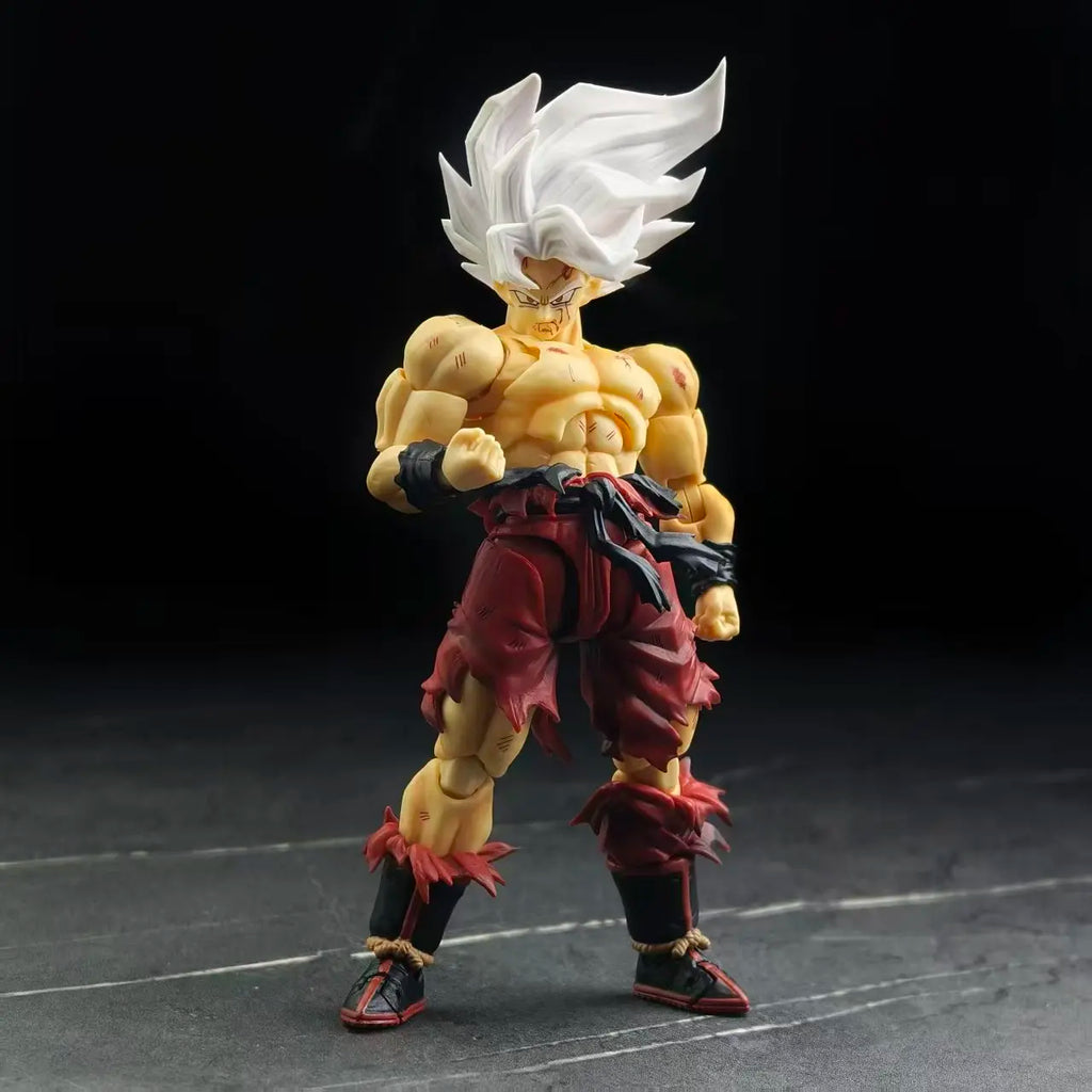 In Stock N&T Dragon Ball Shf Super Saiyan Son Goku Anime Action Figure Battle Damaged 3.0 Body Weekly Color Movable Toys Gift