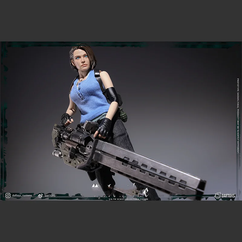 1/6 DAFTOYS F017 Policewoman Jill Electromagnetic Gun Version Action Figure Model Toys12-inch Collection Scene Ornaments Gift