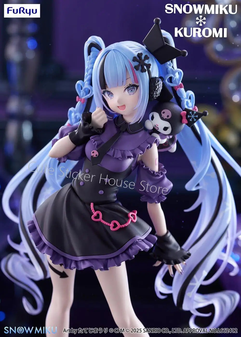 [Pre-Order] Original Furyu Trio-Try-It Hatsune Miku Snow Miku and Kuromi Super Kawaii Cute Anime Girls Figures Decoration Toys