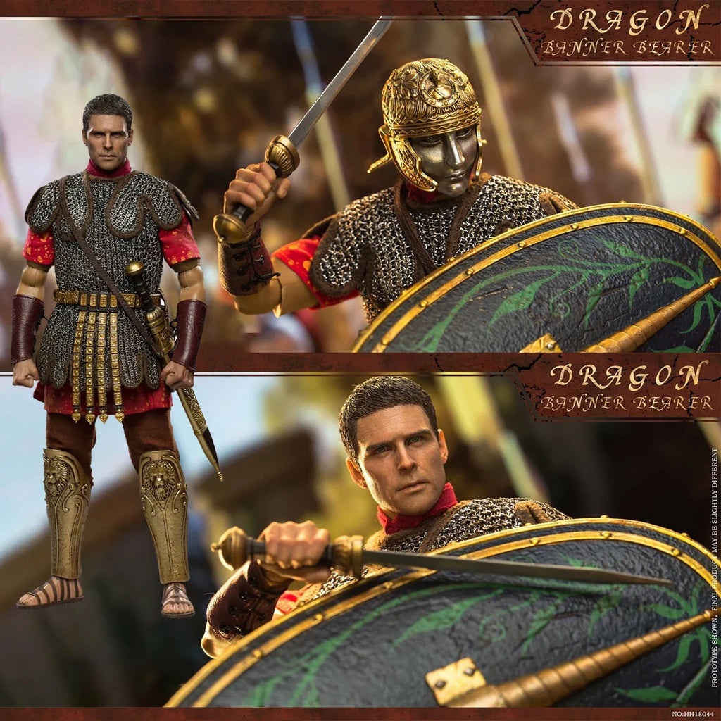 HHMODEL X HAOYUTOYS 1/6 Empire Series Dragon Flag Bearer 12 Zoll Actionfigur - Vollständiges Sammlermodell zum Ausstellen