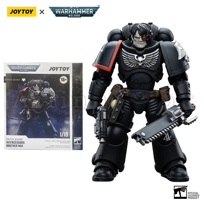 JOYTOY 1/18 Actionfigur 40K Raven Guard Intercessors Anime Militärmodell