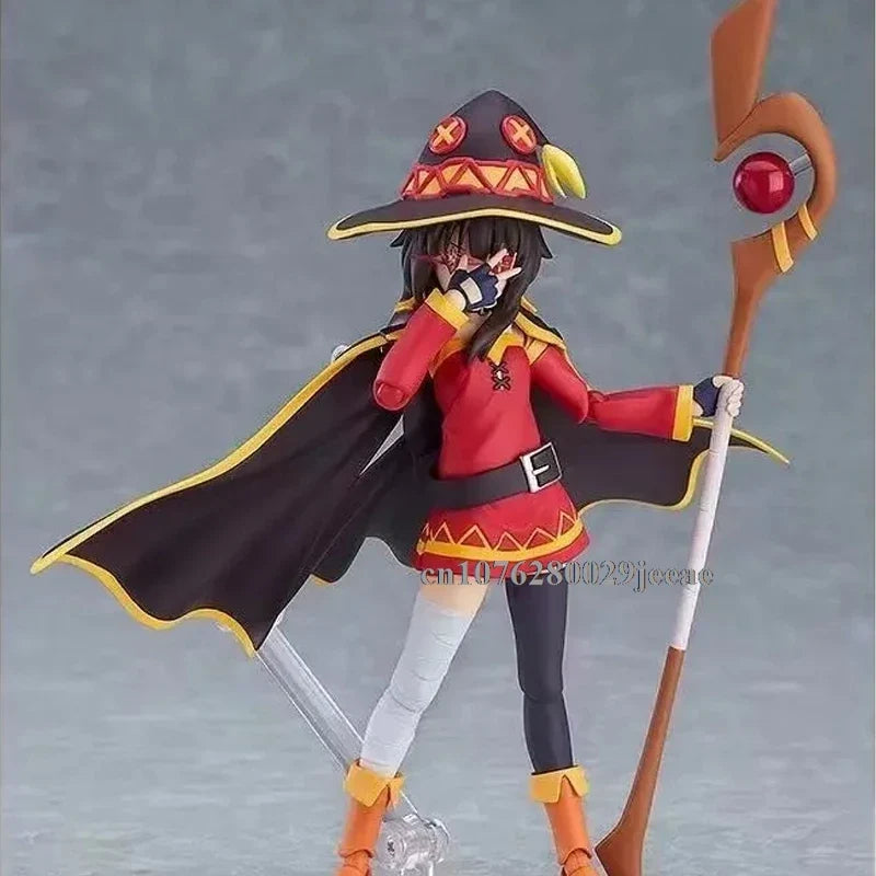 Figma 407 Figure KonoSuba God's Blessing on This Wonderful World Anime Figure Megumin Figures Cute Statue Collectible Model Toys