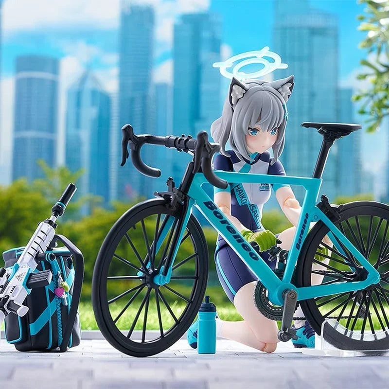 Original Max Factory Blue Archive Sunaookami Shiroko Figma #644-DX Cycling DX Edition Anime Garage Kit Action Figure Toy Model