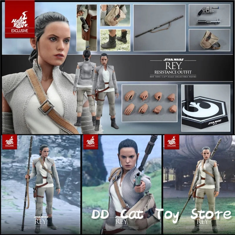 New Genuine HOTTOYS HT MMS377 1/6 Soldatin Star Wars 7 Rey 2.0 Widerstandsarmee Komplettset 12'' Actionfigur Modell anpassen