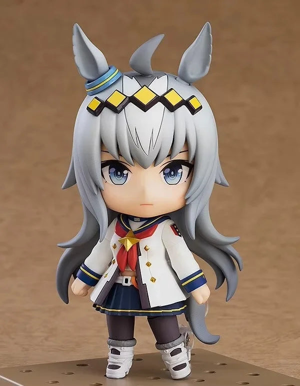 Anime Uma Musume Chibi Nendoroid Tokai Teio Gold Ship Face-Swappable Q Version Figure Desktop Decoration Collectible Model Gifts
