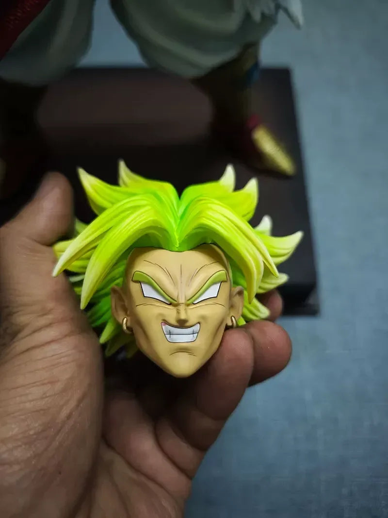 50CM  Dragon Ball Breaking Circle Broly Figure JT Statue Brother Super Saiyan GK Statue Model Ornament Boy Gift
