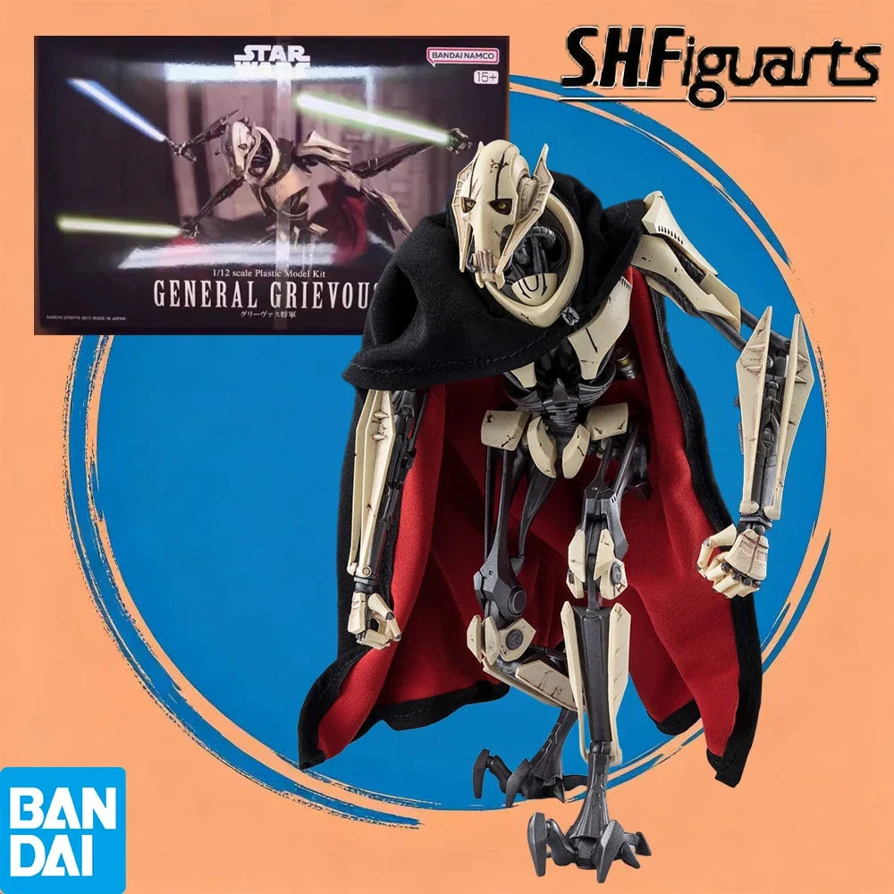 100% Authentic In Stock Bandai S.H.Figuarts Star Wars: Revenge of the Sith General Grievous Action Figure Collection Model Toy