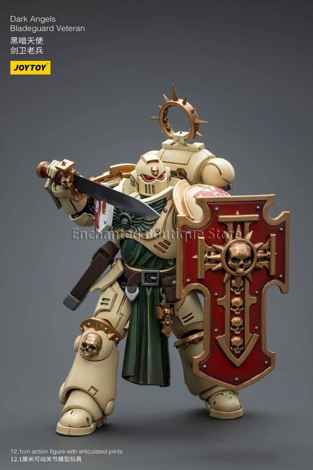 JOYTOY 40K 1/18 Bladeguard Veteran Action Figure Dark Angels Salamanders Figurine Model Gift for Collection