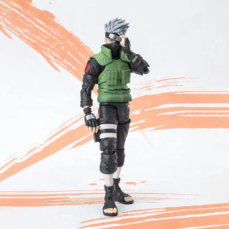 Genuine BANDAI BANPRESTO SHF NARUTO KAKASHI HATAKE NARUTOP99 Figure Model Anime Original Desktop Ornament Doll Toy Kid Gift