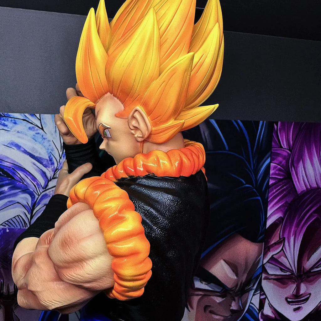50cm DX JT Dragon Ball Anime Figure Gogeta Broli Super Model Peripheral Action Figure Desktop Decoration Gift Toys Kids