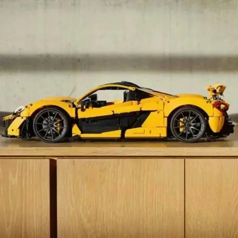 1:8 3893Pcs Technical Mechanical Group P1 Super Racing Car Home Decoration Assembly Model 42172 Toys For Children Christmas Gift