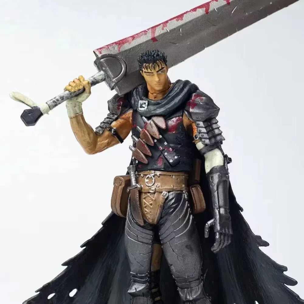 21cm Berserk Guts Anime Figure Berserk Guts L Action Figure Berserk Black Swordsman Figurine Adult Collectible Model Toys Gift