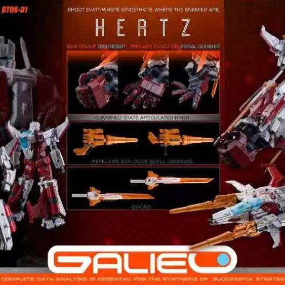 Transformation Toys BINGOTOY BT08 BT-08 HERTZ Computing King Member Steel Whip Cyberpunk Style Fighter Action Figures Model