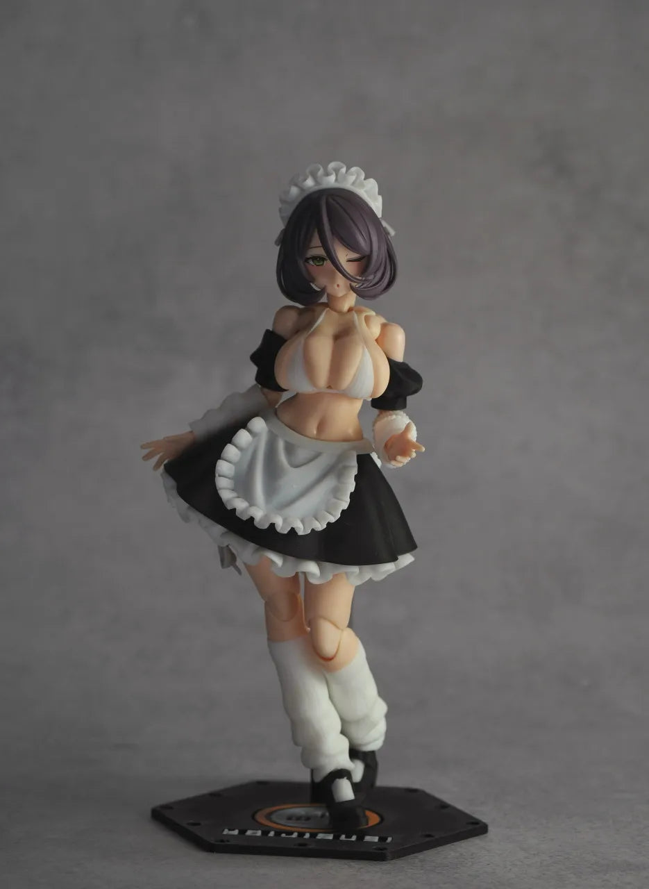 [Only Accessory] SH MU073K 1/12 Scale Girl Replacement Metal Parts Mecha Girl Fit 6in BUSTER DOLL Model For DIY