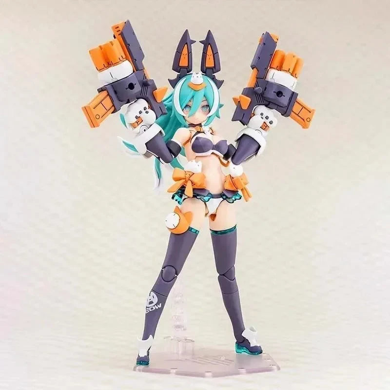 In Stock Kotobukiya KP788 Megami Device Puni Mofu Lang Mobile Suit Girl Action Figure Assembly Model Original Toys Gifts