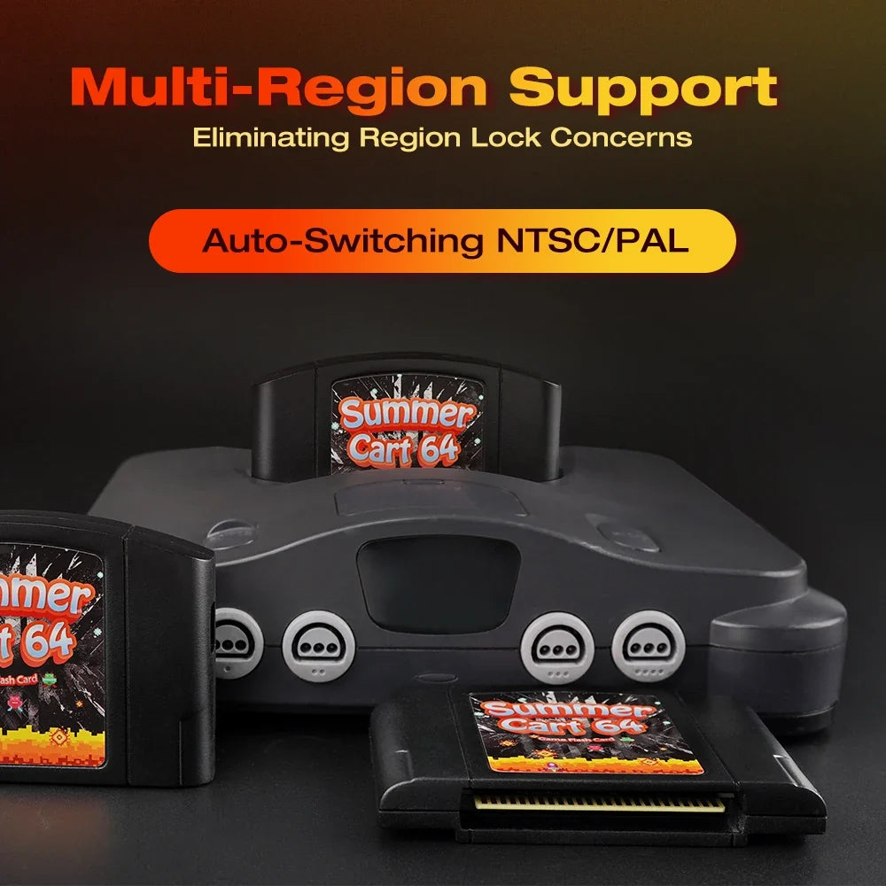 SummerCart64 Game Card For Nintendo 64 Game Cartridge For ED 64 Nintendo N64 Console