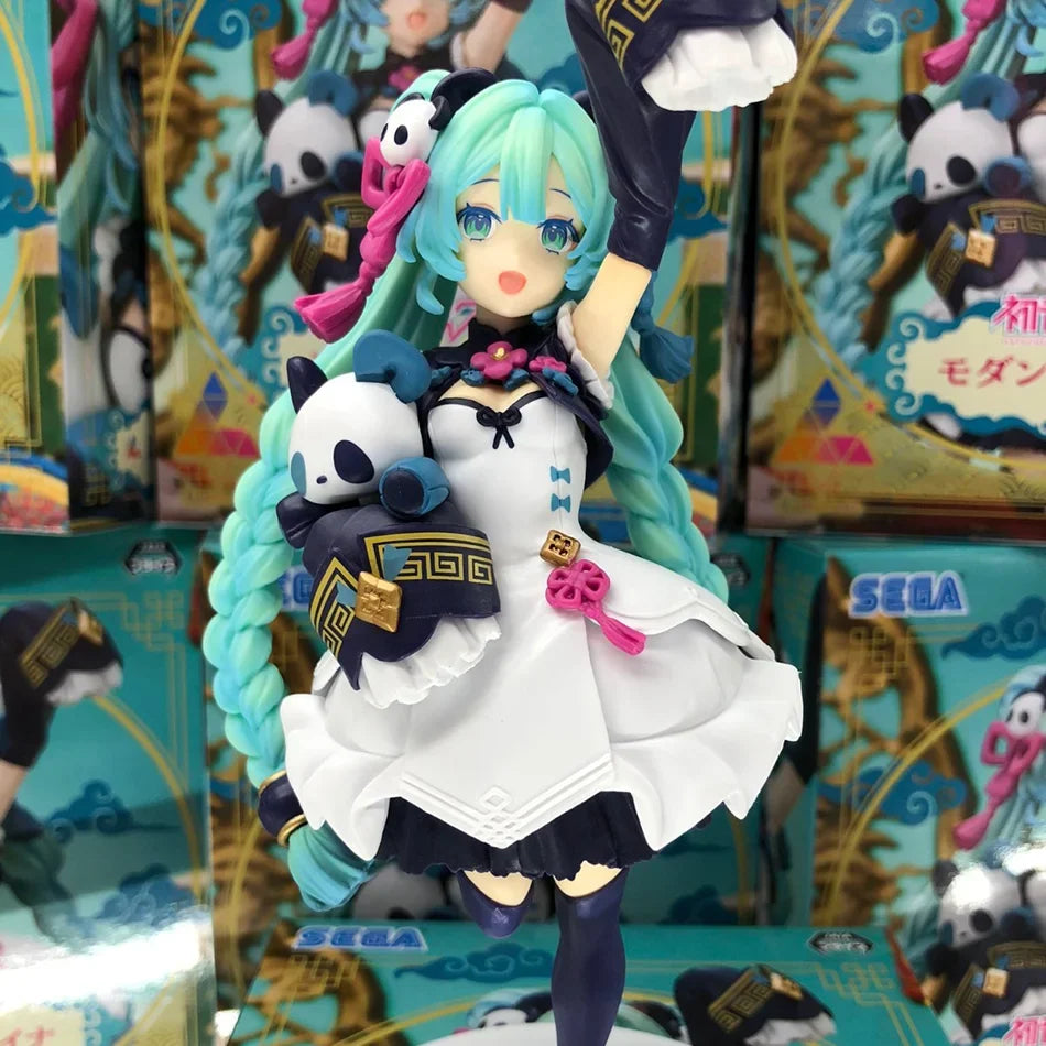 Hot 18CM Anime Hatsune Miku Neo Tokyo Series Kimono Figure Anime Peripheral Collectible Models Decorations Children Kawaii Gift