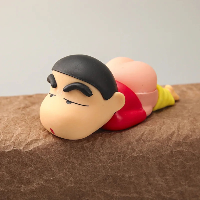2pcs/set Anime Q Version Crayon Shin-chan Soft Buttocks Take Off Your Pants PVC Figure Toys Kids Toys Gifts Car DIY 4cm