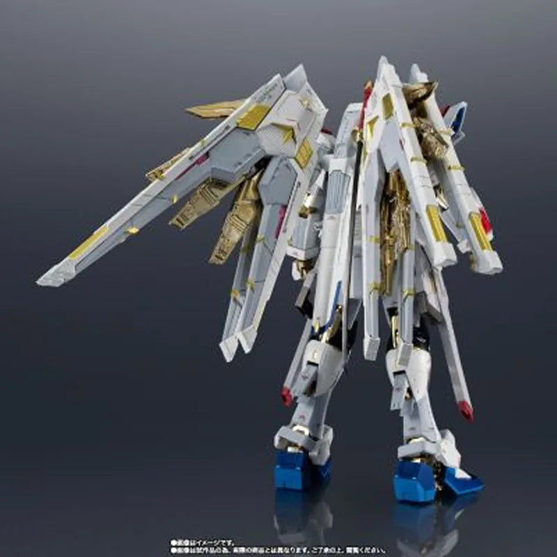 Bandai Original Chogokin Mighty Strike Freedom Gundam 188mm Anime Action Figures Toys for Boys Christmas Gift Collectible Model