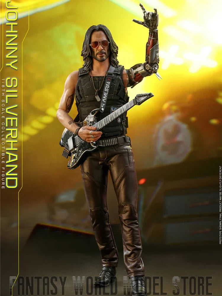 In Stock HOTTOYS VGM47 1/6 Scale Keanu Reeves Cyberpunk Johnny Silverhand 12'' Full Set Collectible Male Action Figure Model