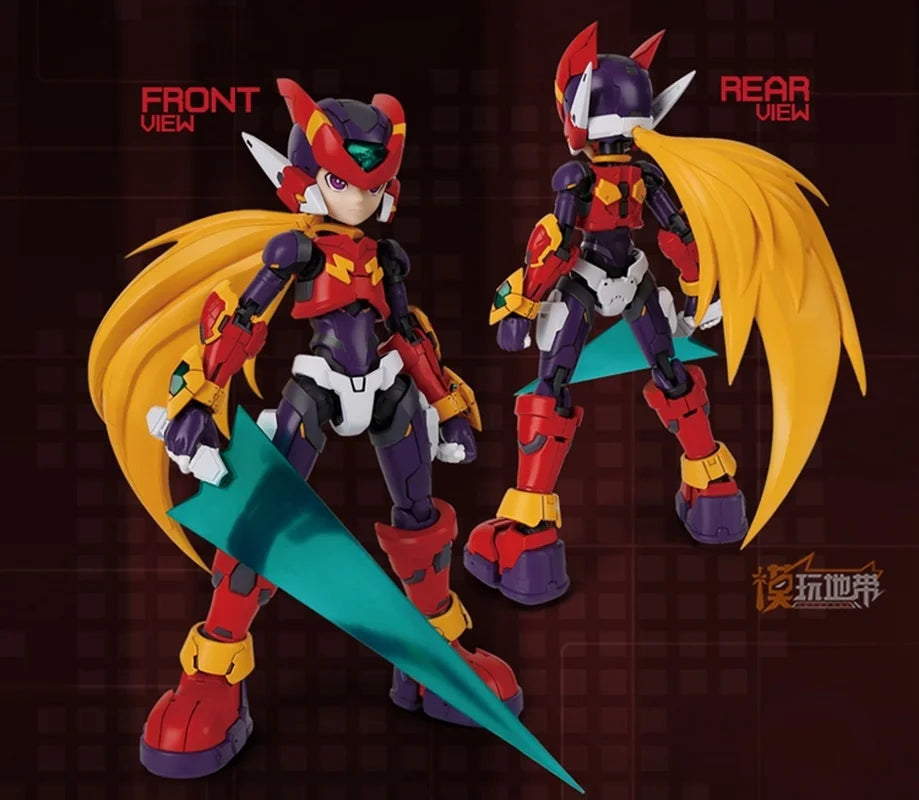 Genuine Eastern Model Rockman Zero Mega Man Dwn 17cm Assembly Model With Bracket Action Toy Figures Kids Gifts In Stock
