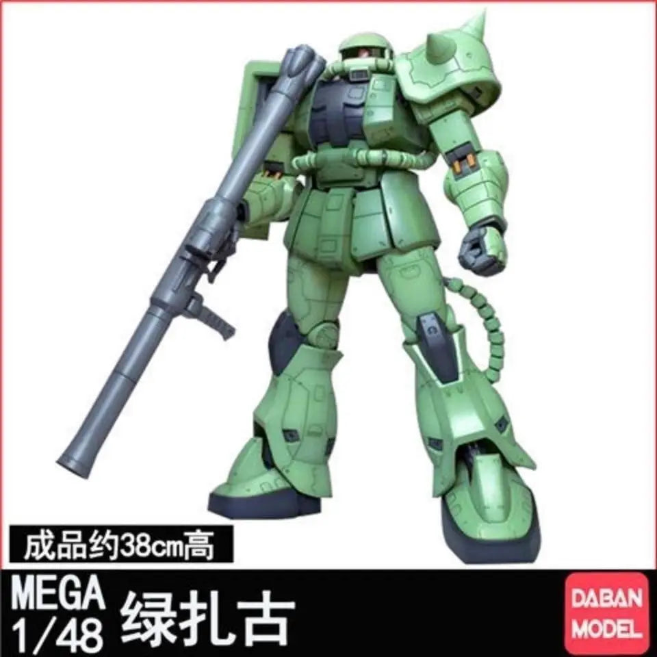 Daban Mega 1/48 Zaku 2 Assembly Model Kit With Water Sticker Collection Action Figure Plasitc Model Kit Customized Hobby Toys