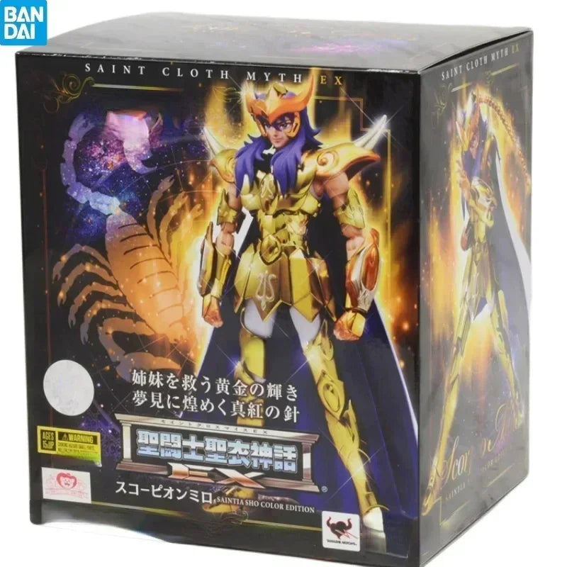 Japanese in stock Original Bandai Genuine Saint Seiya EX2.0 Saint Cloth Myth Scorpio Milo Movable Figure Toy Gift