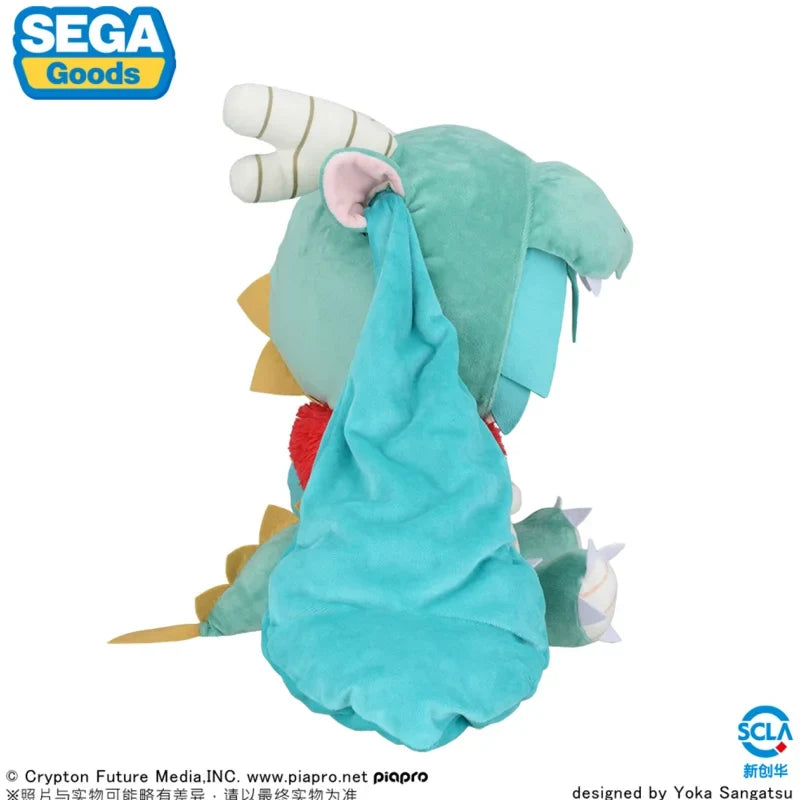 40cm In Stock Hatsune Miku Fufu  Sega Fuwa Puchi Lltatsu 2024 Kawaii Doll Original Anime Figure Model Collectible Toys