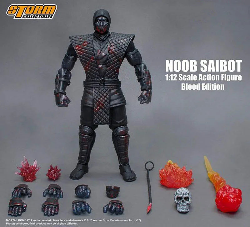 Storm Toys 1/12 Noob Saibot Rain Ermac Fighting Game Doll Series Men Soldier 6'' Action Figure Best Boys Collection Gift