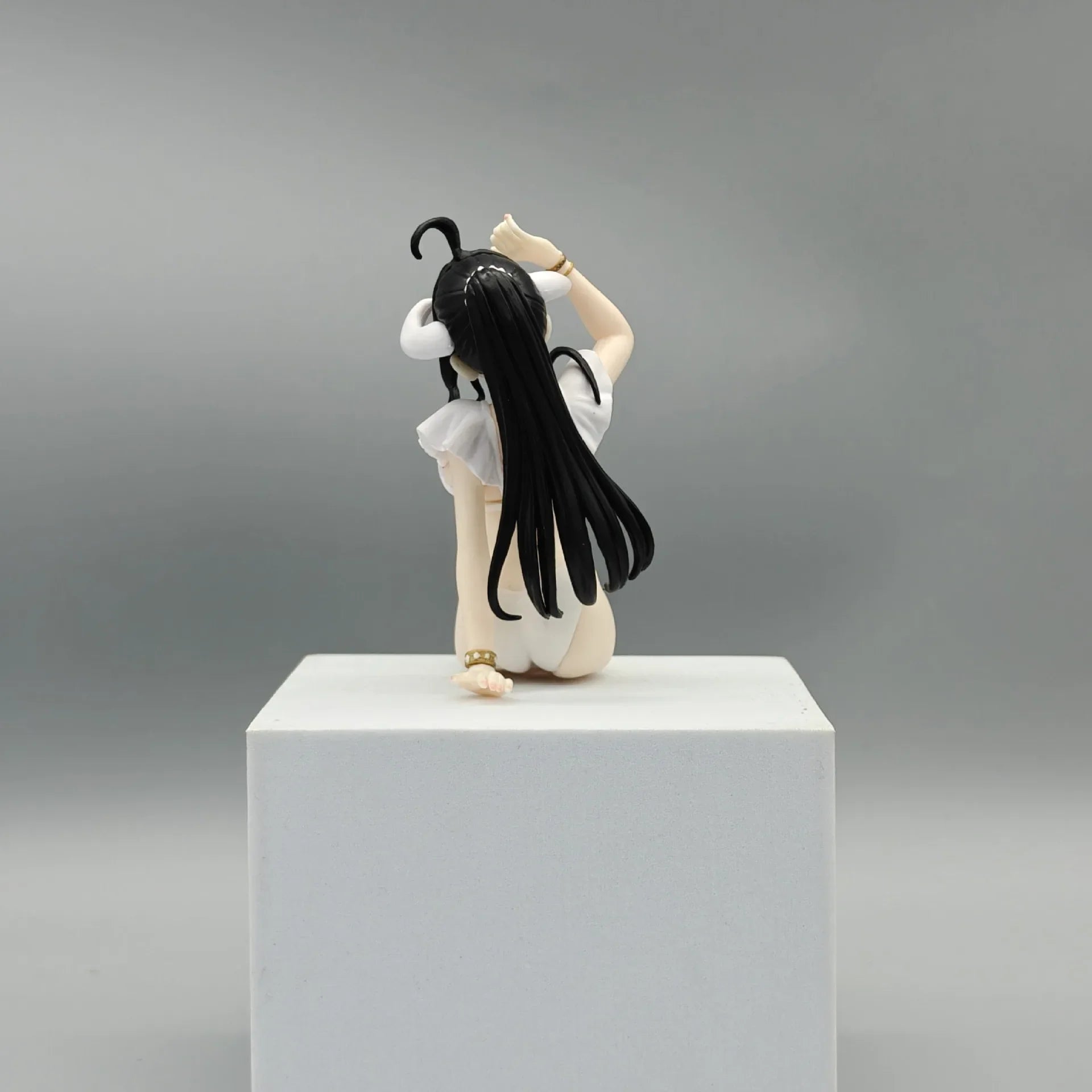 Overlord Albedo Anime Figure 16cm White Swimsuit Models Collection Ornaments Action Noodle Stopper Model PVC Collectible Toy