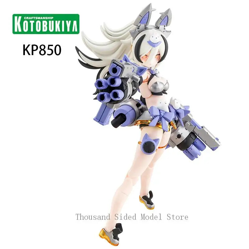 Original Kotobukiya KP850 Megami Device Puni Mofu Gin Lang Assembled Model Toys Genuine Action Figure Anime Collectible Toy 16CM