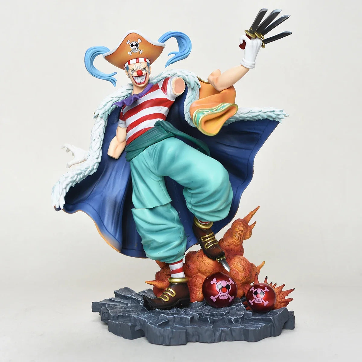 Anime ONE PIECE Buggy Figure Buggy Action Figure Desktop Ornament Statue Collection Model Toy Gift