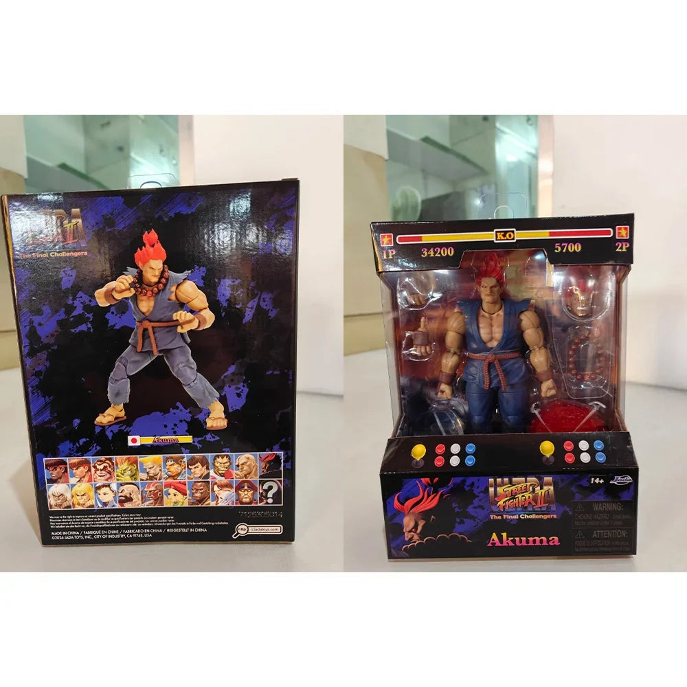 【24 hour shipping】JADA Toys Street Fighter 2 Akuma Gouki Action Figure Street Fighter Model Toy Collection Model Doll Toy Gifts
