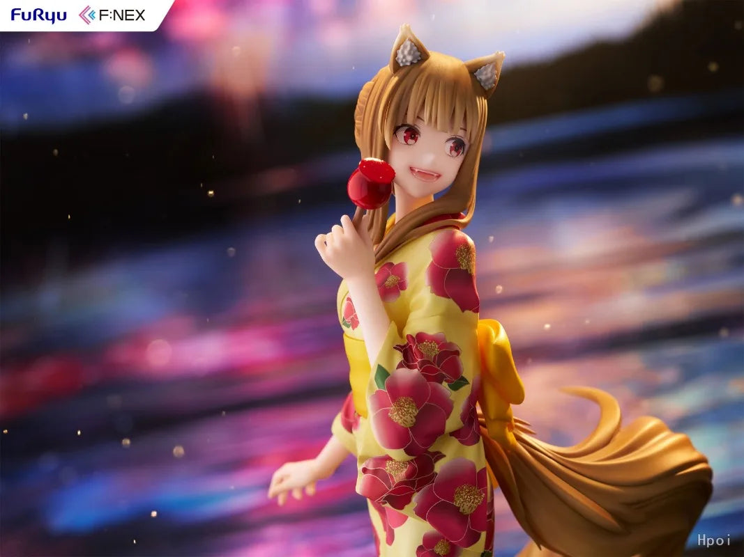 In Stock Original F:NEX MERCHANT MEETS THE WISE WOLF Holo Yukata VER 1/7 2025 New Game Figures Anime Model Collection