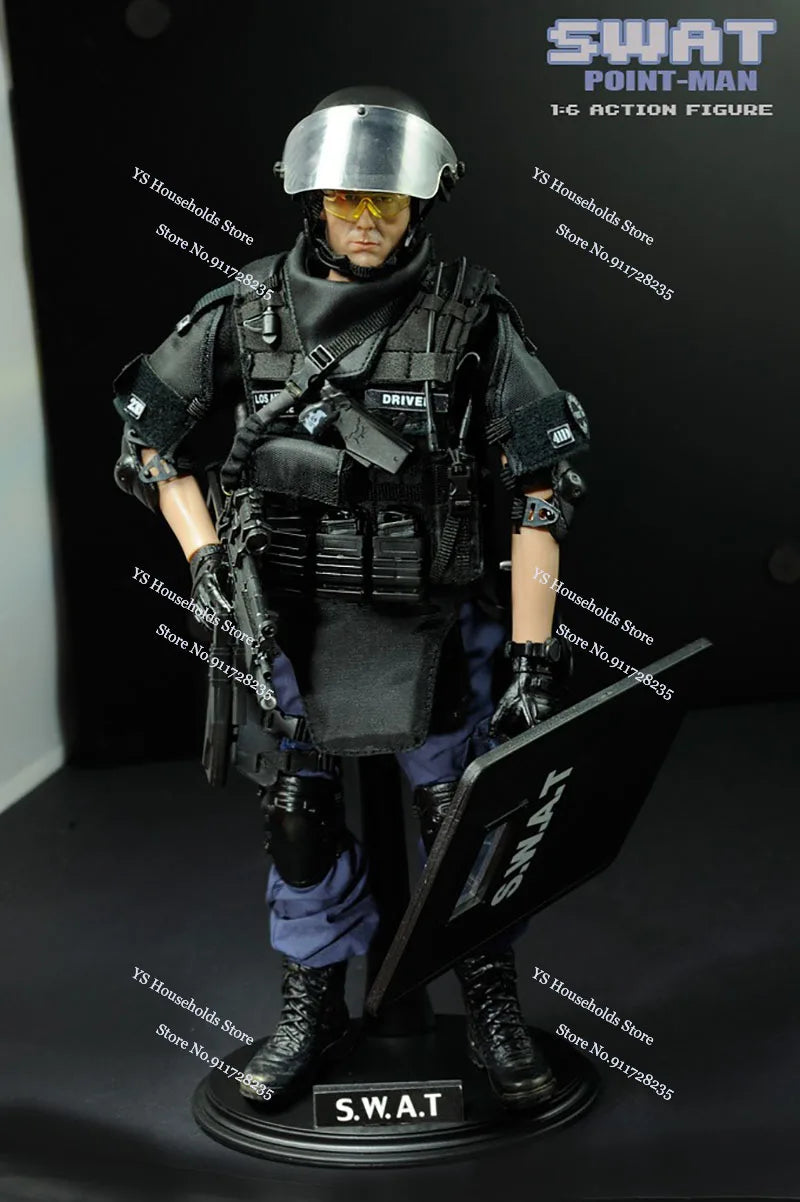 3 Styles Boys Gifts 1/6 SWAT Man Action Figure 30cm PVC Assaulter Attacker Breacher Point Soldier Model  Fans Collection Toys