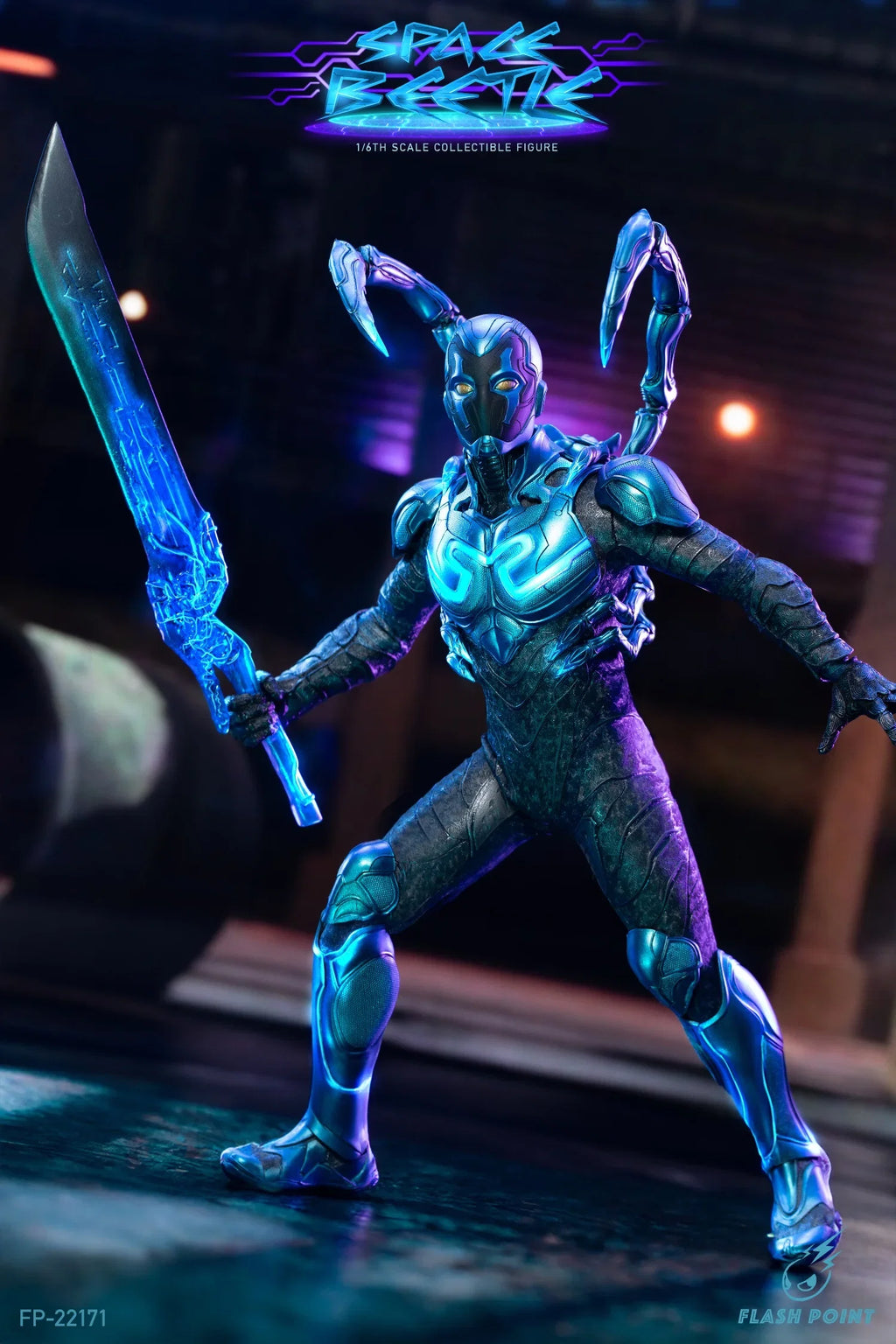 In Stock Flashpoint Studio FP-22171 1/6 Space Beetle Blue Beetle Action Figure Soldier
