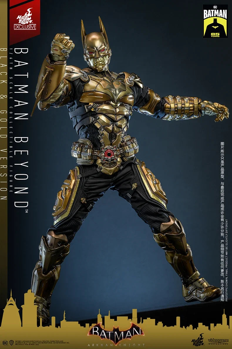 Anime Batman Arkham Knight Future Batman Black Gold Edition 1:6 Scale Handmade Collectible Action Figure for Toy Fans