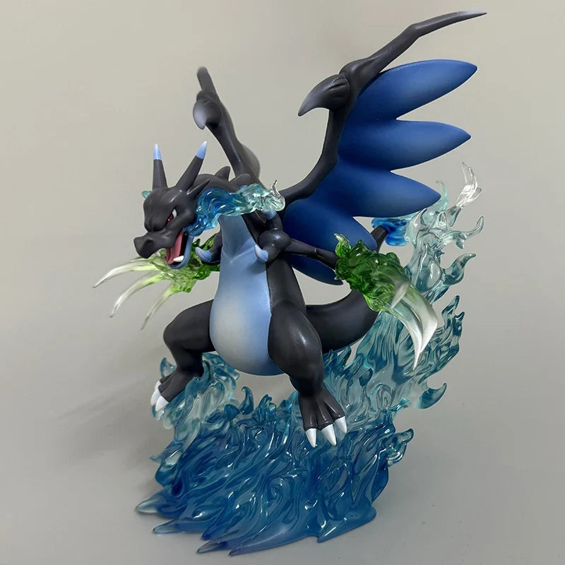 Charizard Mega Evolution X 18cm Battle Pose Anime Figure Statue Desktop Decoration Gift