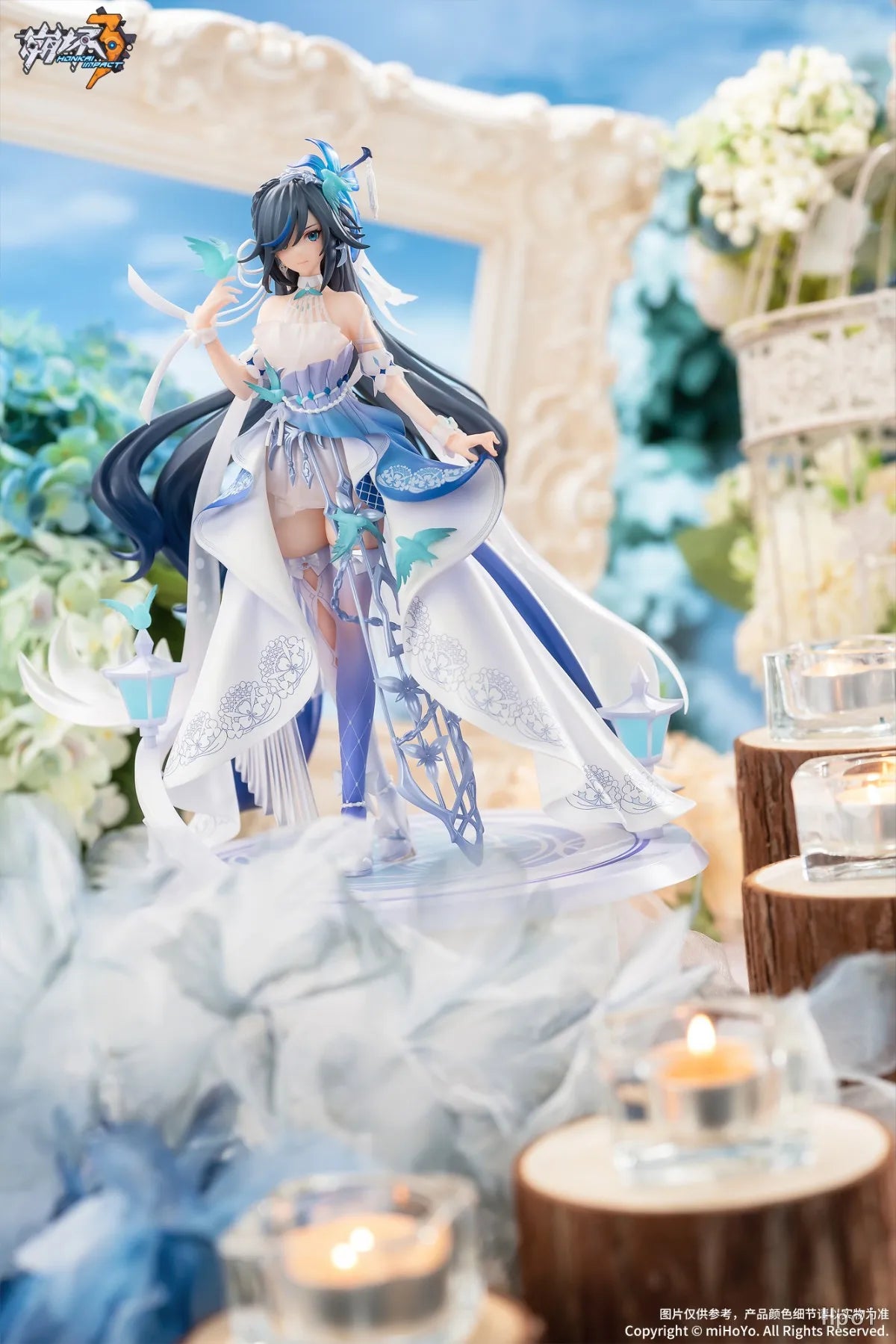 Original in Stock APEX Collapse 3 Fu Hua Blue Bird's Court 1/8 Figures Model Toys Ornaments Gifts Collection