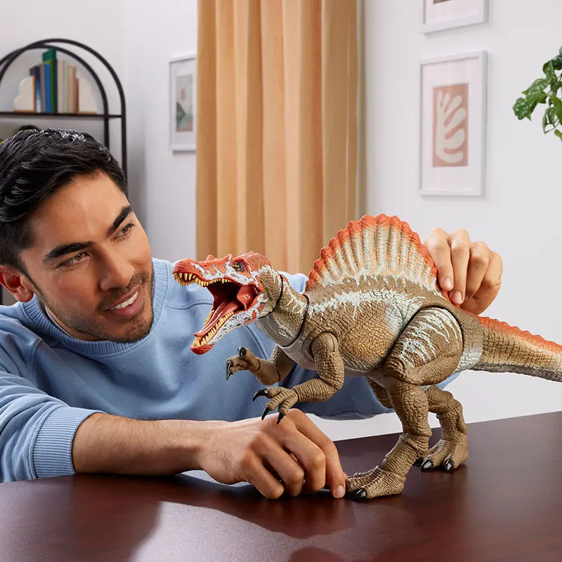 In Stock Mattel Jurassic World: Rebirth 4 Spinosaurus Action Figure Model Simulated Dinosaur Model Toys Children'S Birthday Gift