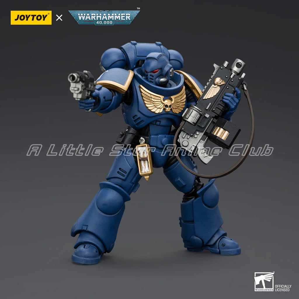 In Stock Original JOYTOY 1/18 Action Figure Warhammer 40000 Ultramarines Intercessors Animation Figures Model Collection Toys