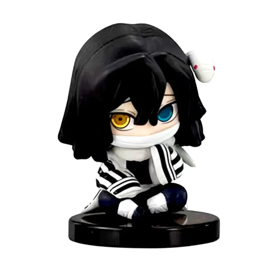 5 Style/Set Q Version Demon Slayer Sitting Ghost Doll Tanjiro Nidouzi Inosuke Zenizu Figure Action Figure Movie Model Toys Doll