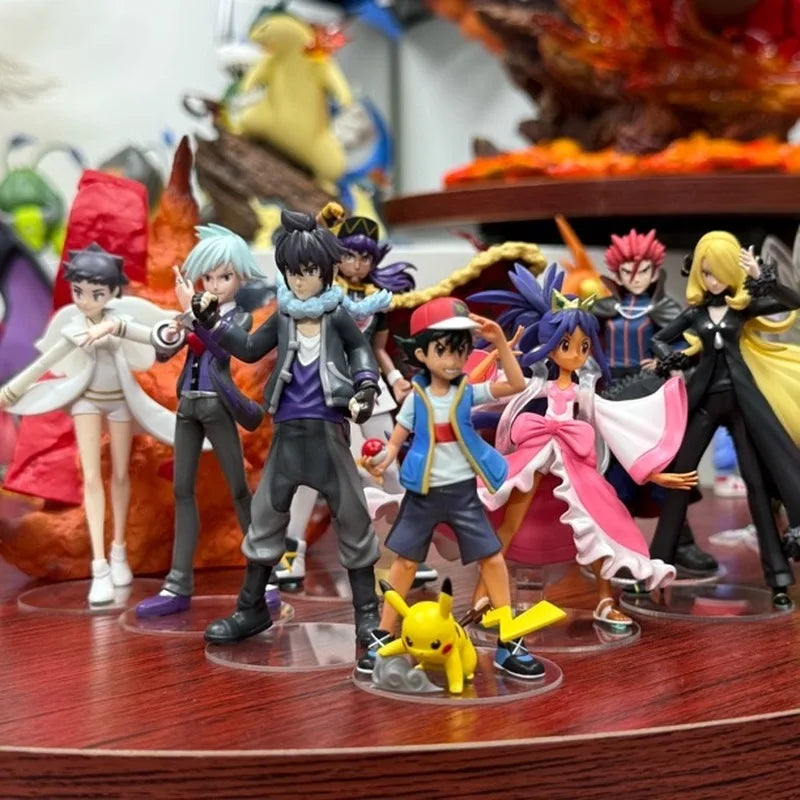 In-Stock 1/20 Eight Masters Full Pokemon Model Toys Desktop Decorations Toy For Boys Holiday Gifts