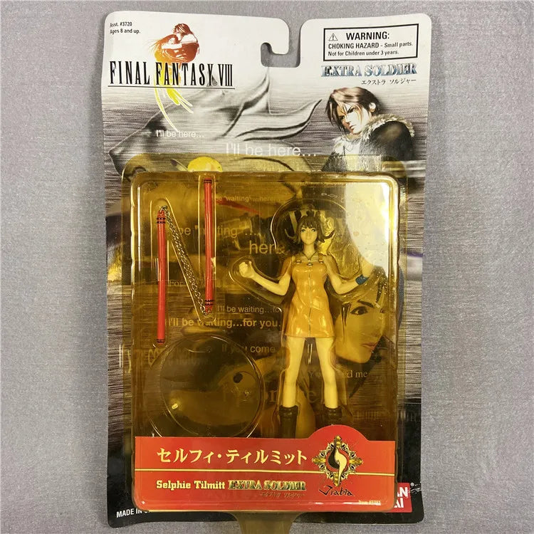 BANDAI Final FantasyVIII Rinoa Heartilly Collection Ornament GACHA Action Figures Model Kids Toy
