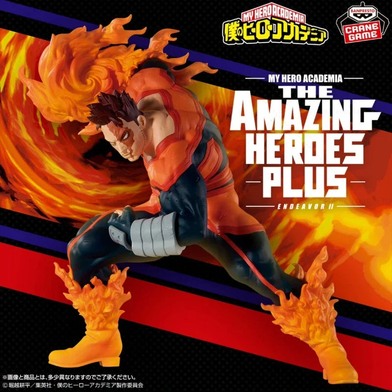 In Stock BANPRESTO THE AMAZING HEROES  My Hero Academia ENDEAVOR Ⅱ Figure Anime Model Toy Figurine Collections WY