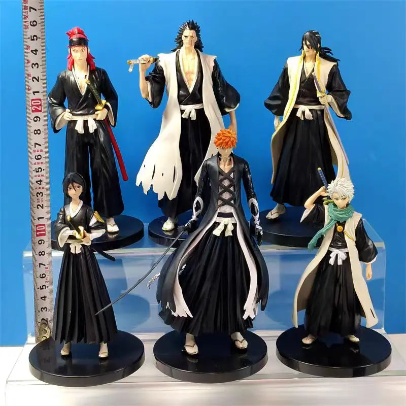 Bleach Blind Box Anime Mini Figures Random Soul Reaper Character PVC Model Desk Decoration Collectible Toy Gift