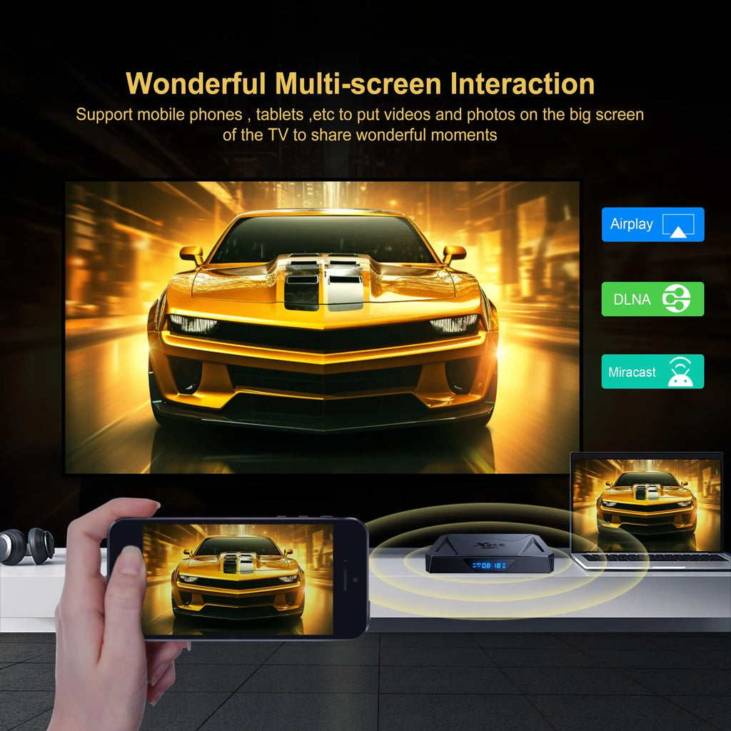 Android TV BOX Allwinner H728 TV Box 8K Octa Core 1000M Lan Support 4K 8K Video Streaming TV Box Media Player Set Top Box